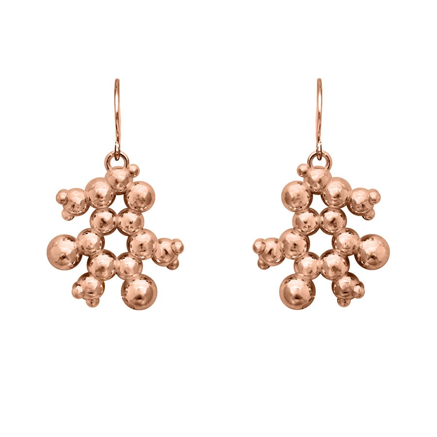 Coffee Molecule Earrings