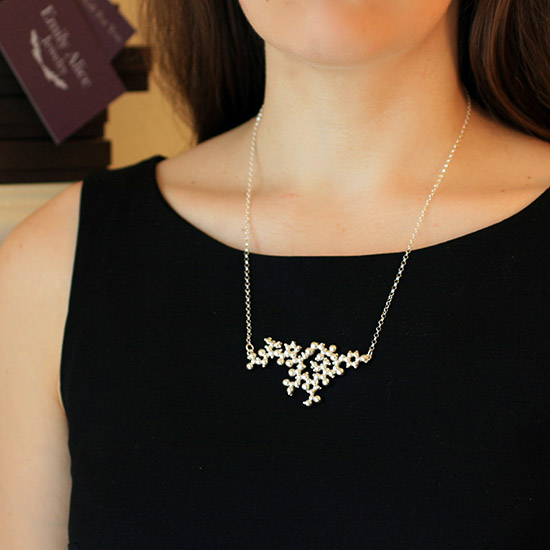 oxytocin molecule necklace