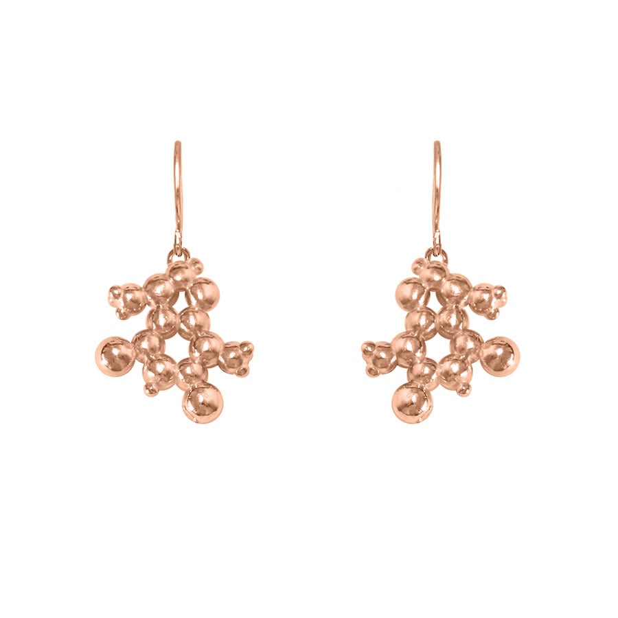 Theobromine Molecule Earrings