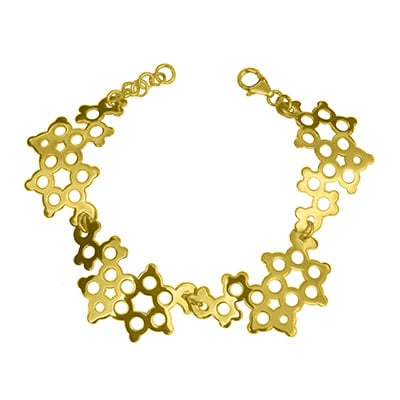 Serotonin Bracelet in gold vermeil