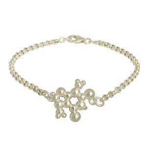 Chocolate Molecule Charm Bracelet